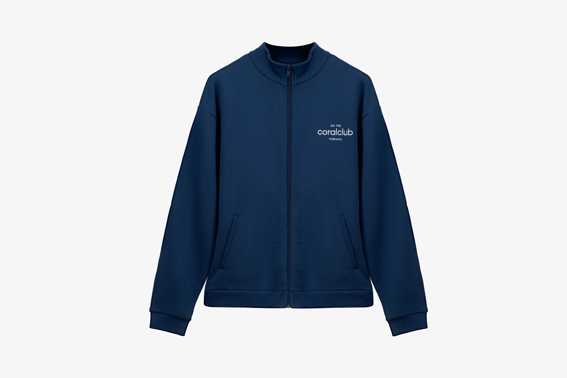 Худи на молнии, синее